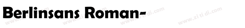 Berlinsans Roman字体转换